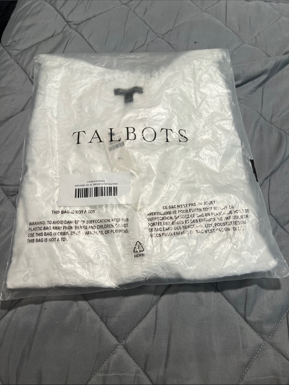 Talbots White Knit top in Original Packaging